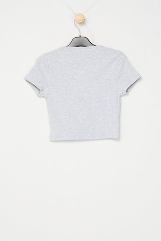 Crop top - Gris clair chiné