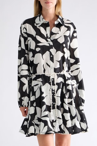 Robe chemise - Noir et blanc