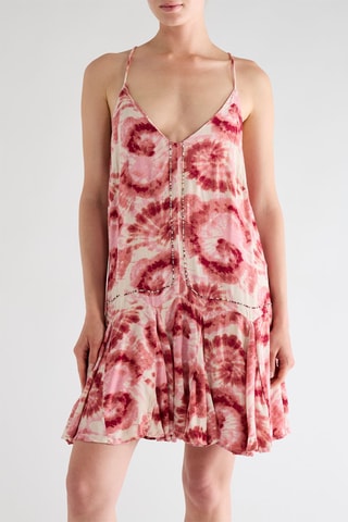 Robe patineuse tie and dye - Rouge