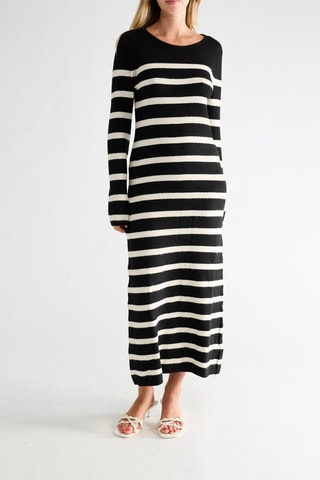 Robe pull - Noir et blanc