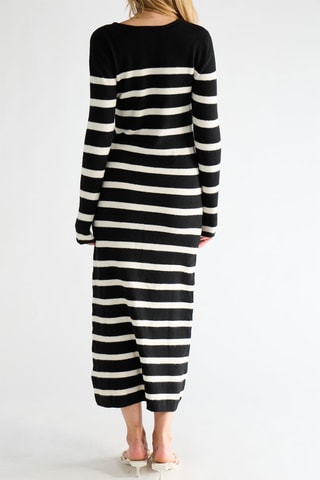 Robe pull - Noir et blanc