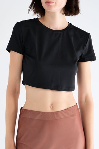 T-shirt cropped - Noir