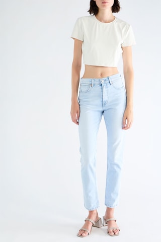 T-shirt cropped - Blanc