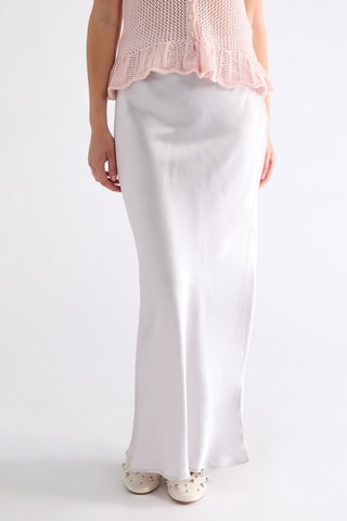 Jupe longue taille haute - Gris