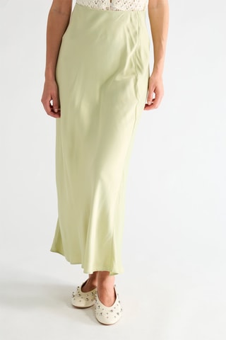 Jupe longue taille haute - Vert d’eau