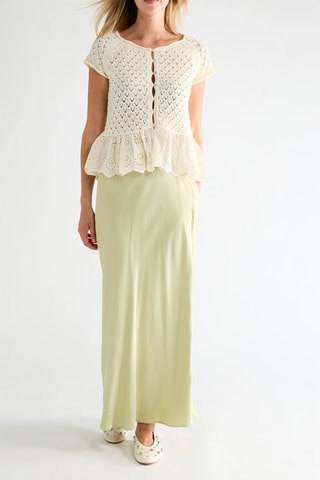 Jupe longue taille haute - Vert d’eau