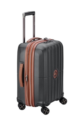 Maleta de cabina extensible St Tropez - 55 cm - Marrón y negro