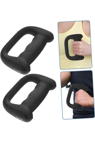 2 Ergonomische Halters in D-vorm - 0,5 x 2