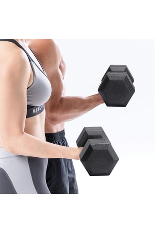 2 hexagonale halters - 2 x 2,5 kg