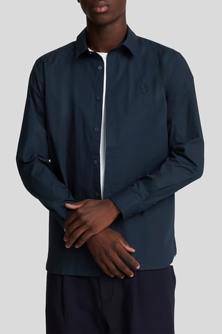 Camisa regular fit - Azul marino