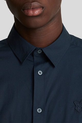 Camisa regular fit - Azul marino