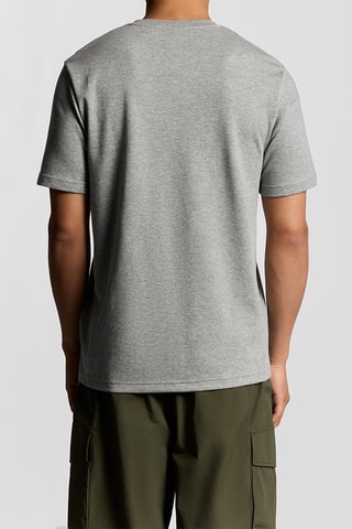 Camiseta relaxed - Gris claro jaspeado