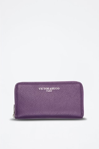 Cartera de piel Kaya - Violeta