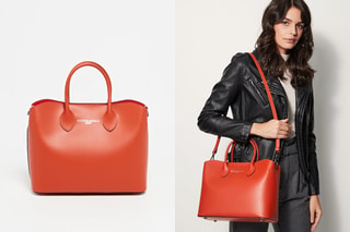 Bolso de piel Nisa - Naranja
