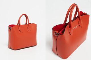 Bolso de piel Nisa - Naranja