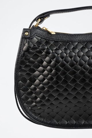 Bolso de piel Leana  - Negro