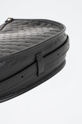 Bolso de piel Leana  - Negro