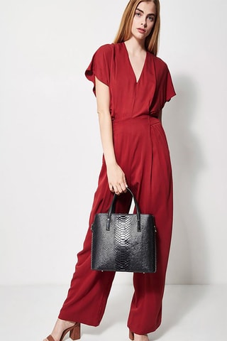 Bolso de piel Rafa - Negro