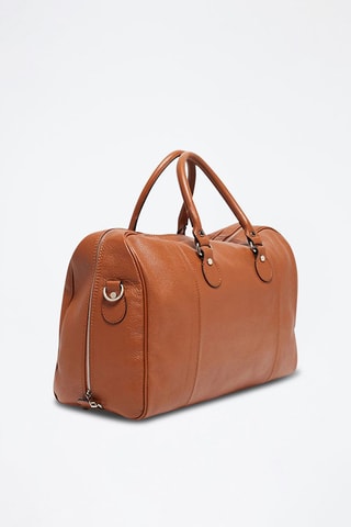 Bolsa de viaje de piel Claude - Marrón