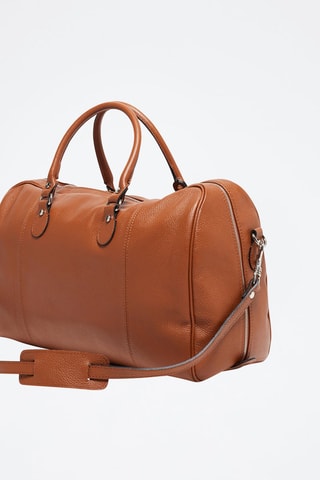 Bolsa de viaje de piel Claude - Marrón