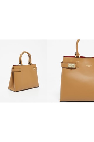 Bolso de piel Lorie - Marrón