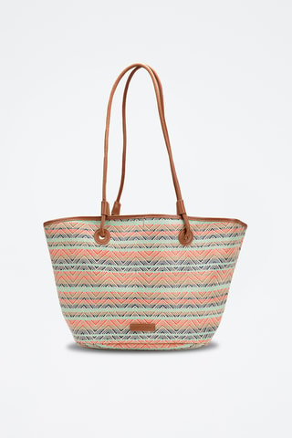 Bolso shopper de piel Solea  - Marrón