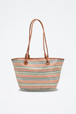 Bolso shopper de piel Solea  - Marrón