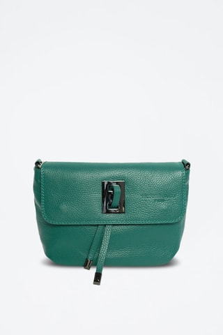 Bandolera de piel Joyce - Negro y verde