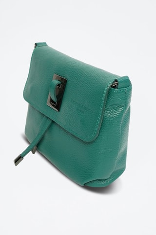 Bandolera de piel Joyce - Negro y verde