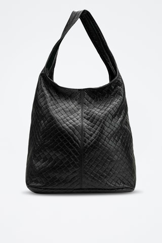 Bolso de piel Vicky - Negro