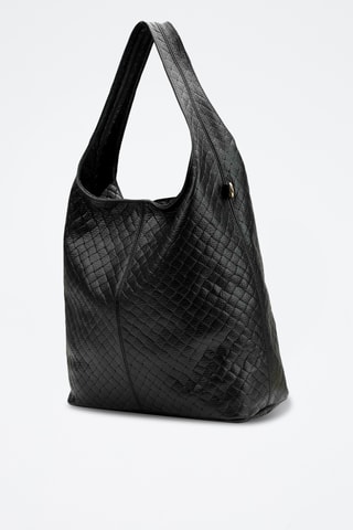 Bolso de piel Vicky - Negro
