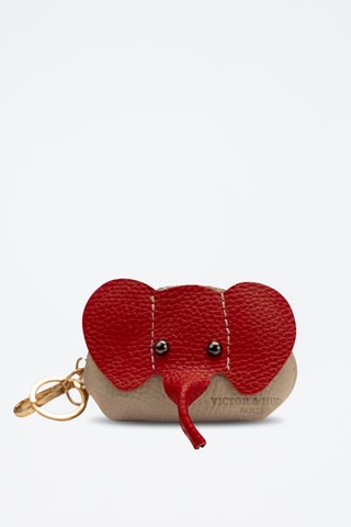 Monedero Jim - Beige y rojo