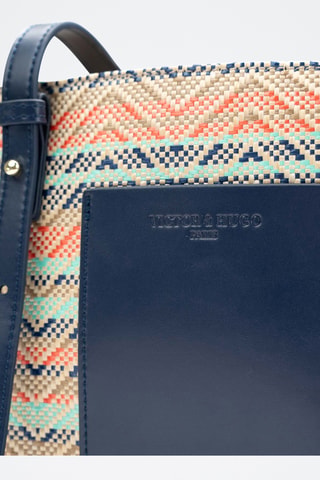 Bolso de piel Azura  - Azul marino