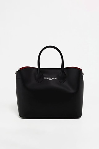 Bolso de piel Nisa - Negro