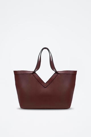 Bolso de piel Lili - Burdeos