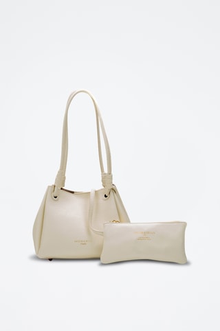 Bandolera de piel Cara - Blanco