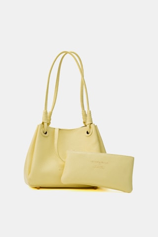 Bandolera de piel Cara - Amarillo