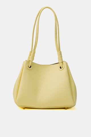 Bandolera de piel Cara - Amarillo