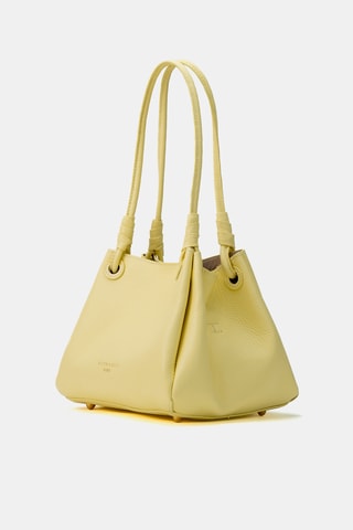 Bandolera de piel Cara - Amarillo