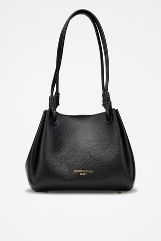 Bandolera de piel Cara - Negro