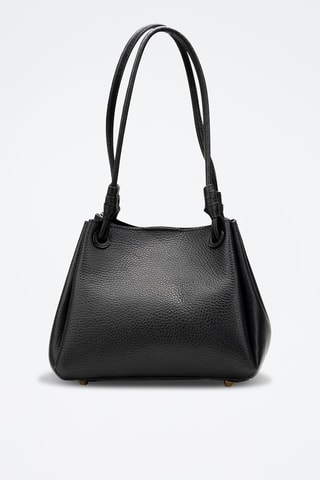 Bandolera de piel Cara - Negro