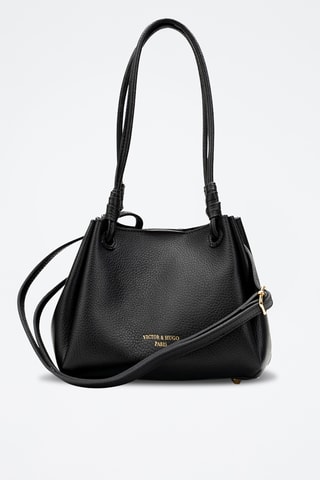 Bandolera de piel Cara - Negro