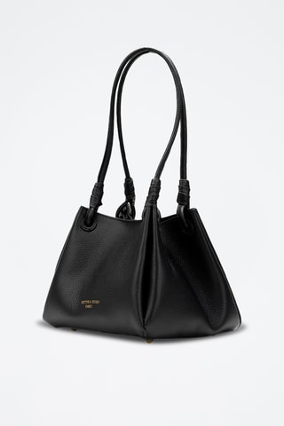 Bandolera de piel Cara - Negro