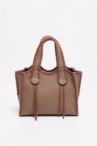 Bolso de piel Kamelia - Marrón