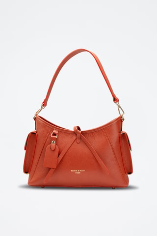 Bandolera de piel Kate - Naranja