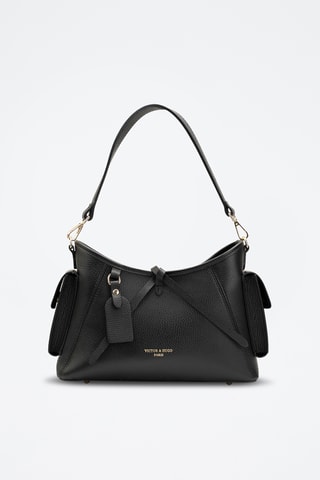 Bandolera de piel Kate - Negro