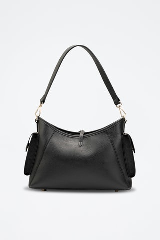 Bandolera de piel Kate - Negro