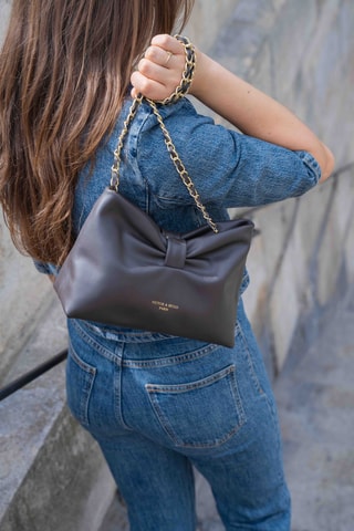 Bolso de piel Oren - Marrón oscuro