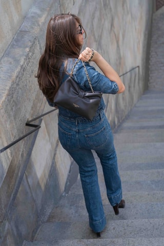 Bolso de piel Oren - Marrón oscuro