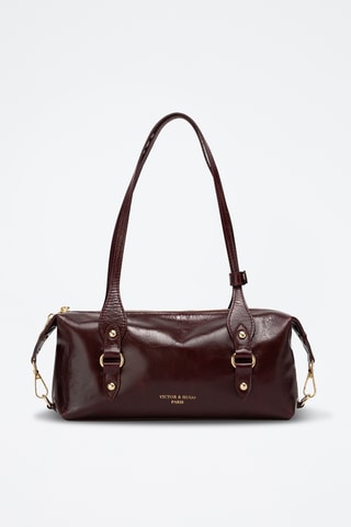 Sac porté épaule en cuir Colby - Bordeaux
